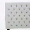 thumbnail image 3 of Annecy Fabric Headboard, Queen/Full, Light Grey, 3 of 5