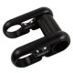 thumbnail image 4 of Extensor de barra de manillar de bicicleta Aleación de aluminio Elevador de vástago doble Vástago de manillar de bicicleta plegable Adecuado para cali Negro Soledad elevador de vástago de bicicleta plegable, 4 of 6