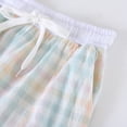 thumbnail image 5 of Umfun Women's Plaid Skirt Elastic Drawstring Waist Casual Summer Skirt with Pockets, 5 of 7