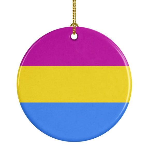 Pansexual Pride Ceramic Ornament