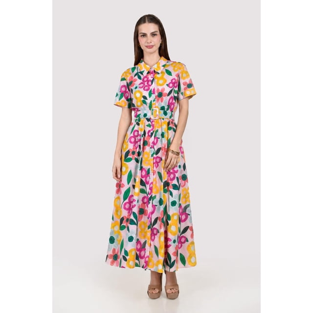 Vestido camisero estampado Roman Fashion /Juvenil, 4314 (Multicolor) multicolor G