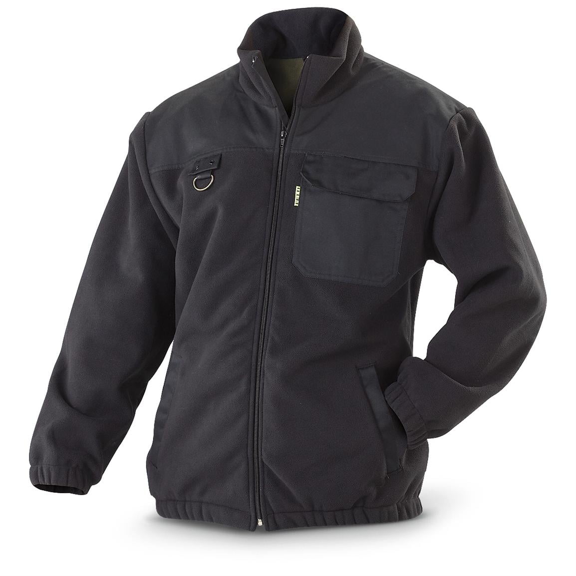 FETTI Heavyweight Double Fleece Jacket Medium Med Insulated Black