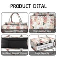 thumbnail image 4 of Large Capacity Tote Bag,Pioneer Flower Floral Print Pattern Handbag Fashion Luxury Tote Bag,15.7"x13"x 5.1" Inches,Laptop Compatible, 4 of 6