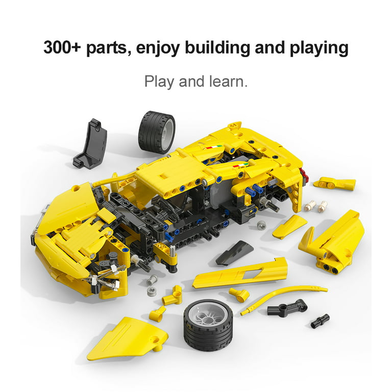 CADA Race Car Building Toys - Pull Back 368Pcs Apocalypse Sport Car  Building Brick Kit for 6 7 8 9 10 + Years Old Boys Kids Birthday Gifts,  STEM Toy