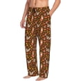 thumbnail image 6 of Sigee Autumn Thanksgiving print Men's Pajama Pants Lounge Sleep Bottoms with Elastic Waistband and Pockets-XX-Large, 6 of 6