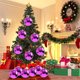 thumbnail image 4 of Bolas De Navidad De Plástico Adorno navideño de plástico irrompible de 15 cm, esfera rosa fucsia de 15 cm para decoración interior y exterior (1 unidad) Rkxzt, 4 of 9