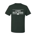 thumbnail image 2 of Wild Bobby I Hate Both Teams Sports Men Graphic T-Shirt, Forest Green, Small, 2 of 5
