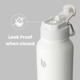 thumbnail image 4 of Biwat BOTTLE BOTTLE 40 oz sports water bottle stainless steel insulated water bottle with straw and pills holder (white), 4 of 4