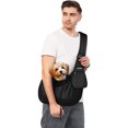 thumbnail image 5 of Mosiso Dog Cat Carrier Sling Bag Hands Free Pet Carrier Tote Bag with Adjustable Padded Strap Carrying Travel Shoulder Bag for Dogs Cats, Black, 5 of 6