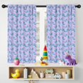 thumbnail image 5 of Blackout Kids Curtains,Purple Cartoon Narwhal Pattern Childrens Insulated Curtains Set Of 2,Bedroom Essentials,Toddler Room Decor 42"x54", 5 of 5