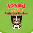thumbnail image 4 of Inktastic Australian Shepherd Dog Cute Boys or Girls Baby Bib, 4 of 4
