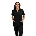 thumbnail image 2 of Women's Button V-Neck Scrub Top Medical Nursing JDM Uniforms, 2 of 5
