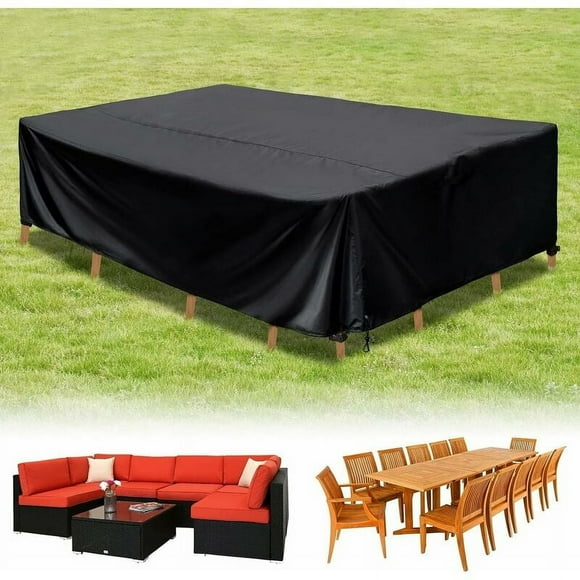 Weatherproof Patio Cover, Durable Silver Plated Oxford Fabric Shield for Outdoor Furniture