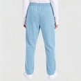 thumbnail image 4 of Straight Leg Scrub Pants for Women with Pockets Scrub Pants Mid Rise Straight Fit Cargo Pants Soft Stretch Summer Pants Light Blue M, 4 of 4
