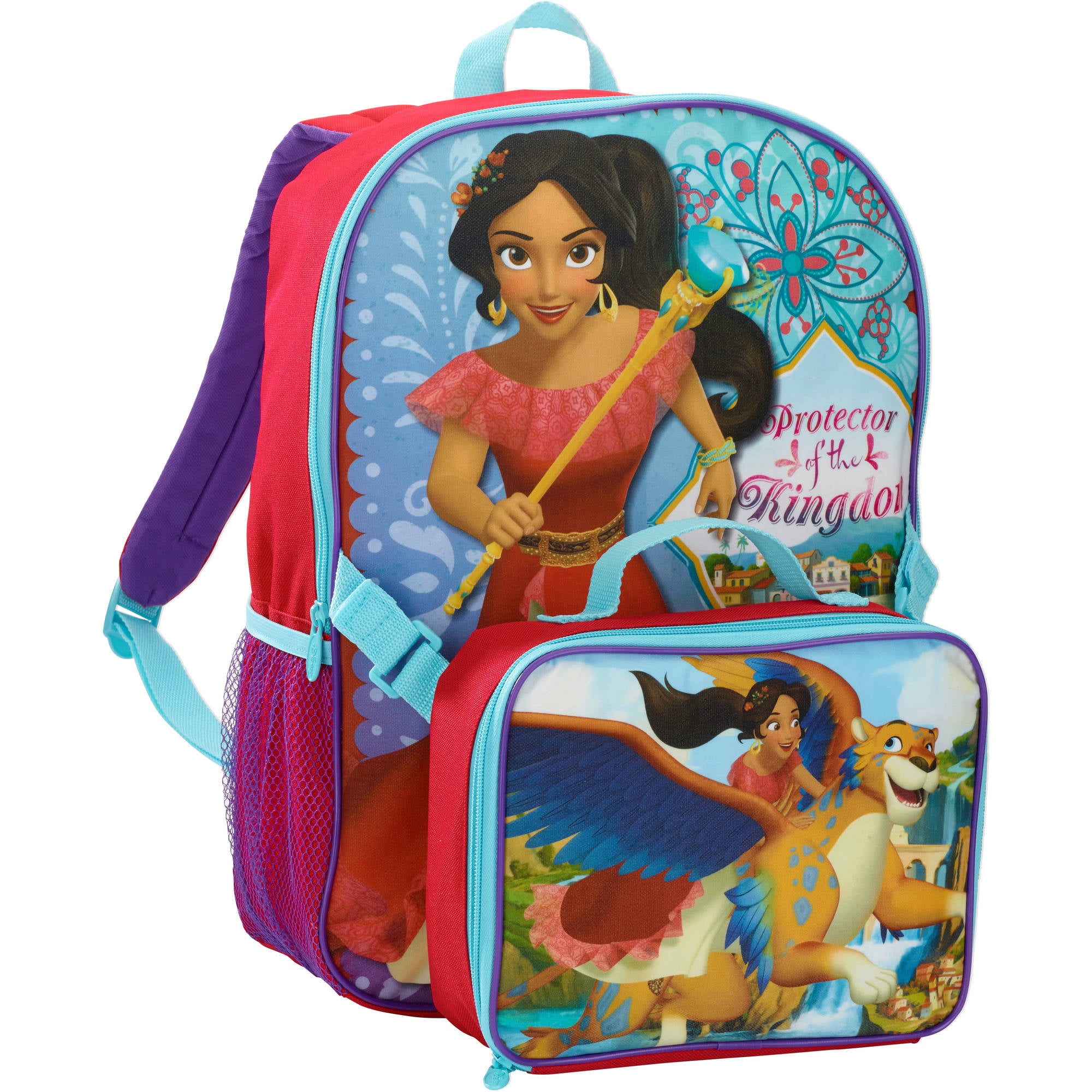 ELENA OF AVALOR LUNCH BOX RED FLOWERS GIRLS INSULATED SCHOOL BAG TOTE NWT 