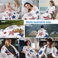 thumbnail image 5 of 4th of July Cooling Blanket,Lightweight Breathable Summer Throw Blanket with Double Sided Cold Effect,Independence Day Blue Red Star Fireworks Picnic Blankets Bed Sheet for Hot Sleepers 40"x60", 5 of 8