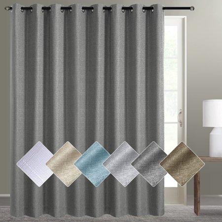 White Sliding Door Curtains 100 Blackout Extra Wide Curtain Panels Glass Thermal Insulated Patio W100 X L84 1 Panel Canada Blackout Extra Wide Curtain Panels, Extra Wide Curtain Panels Blackout