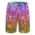 thumbnail image 6 of Naloa Glitter Rainbow Men's Beach Shorts, Surfing shorts, Swim trunks, Quick Dry Swim Trunks for Surfing Beach Fun - Medium, 6 of 9