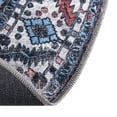 thumbnail image 5 of Unique Loom Mangata Collection Area Rug - Mahtaab (5' 3" Round Black/Blue), 5 of 10