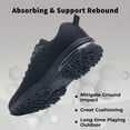 thumbnail image 3 of AOV Mens Running Shoes Casual Tennis Athletic Gym Fashion Lightweight Sneakers Black US 7.5, 3 of 6