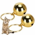 thumbnail image 4 of Pet Bells, Durable -plated  Pets Copper Bells  For Outdoor Golden,Silver, 4 of 8