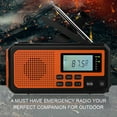 thumbnail image 3 of Emergency Radio 4000mAh Power Bank Solar Hand Crank Radios AM/FM/NOAA Alert Portable Weather Radio SOS Alarm Radio, 3 of 8