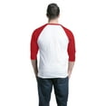 thumbnail image 3 of Shop4Ever Men's Accept Understand Love Autism Awareness Balloons Raglan Baseball Shirt Large White/Red, 3 of 5