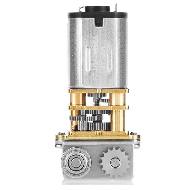 Motorreductor de metal de ángulo recto N20 de 12 V CC y 11 RPM con microengranaje para bolígrafo de impresión 3D