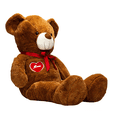 thumbnail image 1 of Oso De Peluche Teddy Grande Abrazable Corazón 1 Metro Cafe Obscuro, 1 of 5