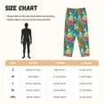 thumbnail image 2 of Cauagu Pineapple Pajama Pants for Women Loose Fit Wide Leg Trouser Pants Casual Elastic Waist Drawstring Lounge Pants, 2 of 6