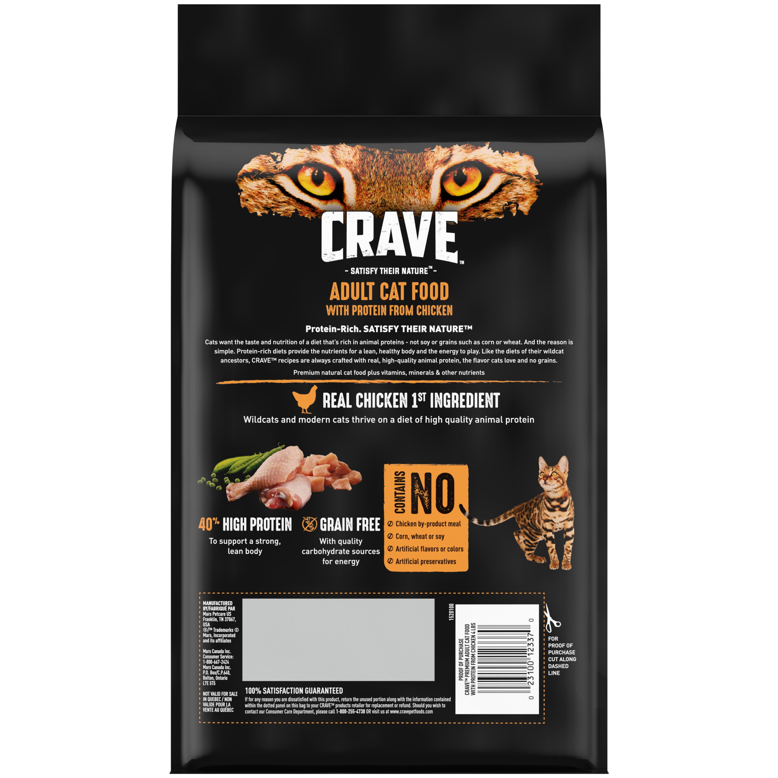 Crave cat 2024 food free pack