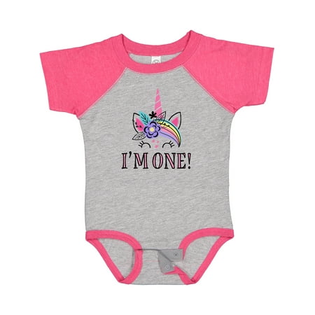 

Inktastic First Birthday Unicorn Outfit for Girl Gift Baby Girl Bodysuit