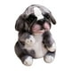 thumbnail image 4 of Muñeco de peluche de perro de 7,87 pulgadas para decoración, juguete de simulación de perro de dibujos animados para niños, regalos de cumpleaños para gris, 4 of 10