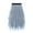 Gray, variant on Cxenplz Tulle Skirts for Women Asymmetrical Pleated Tutu Midi Skirt Casual Cocktail Party Beach Elastic Waist Mesh Layered Skirts on Clearance