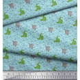 thumbnail image 2 of Soimoi Rayon Fabric Geometric Shapes,Crocodile & Rhinoceros Kids Printed Craft Fabric by The Yard 42 Inch Wide, 2 of 3