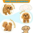 thumbnail image 7 of BESTSKY Robot Puppy,My Realistic Robot Puppy,Toy Dogs That Walk and Bark,Interactive Walking Plush Puppy Toy Dog (Teddy), 7 of 7
