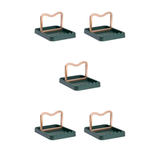 kurtrusly Easy To Clean Pot Lid Holder - Convenient Kitchen Organizer High-quality Good Design Holder Removable And Pot Lid green 5Set