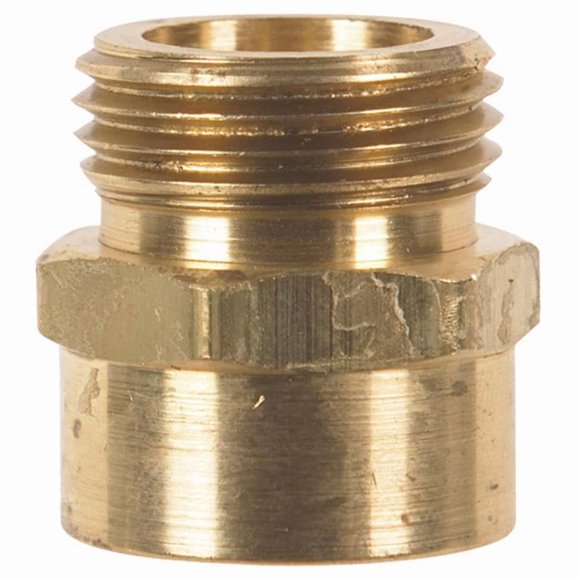 Adaptador de manguera HOMEPLUS+ Latón 3/4 pulgadas D X 3/4 pulgadas D
