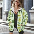thumbnail image 2 of Yuyamidu Pickle Sweatshirt Oversized Hoodies for Women Trendy Clothes Zip Up Sweatshirts for Women Trendy Plus Size Zip Up Jacket Womens Zipper Sweatshirt 3XL, 2 of 8