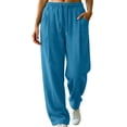 thumbnail image 3 of Sweatpants for Women High Waisted Wide Leg Pants Loose Casual Sweatpants With Pockets Soft and Comfortable, 3 of 7