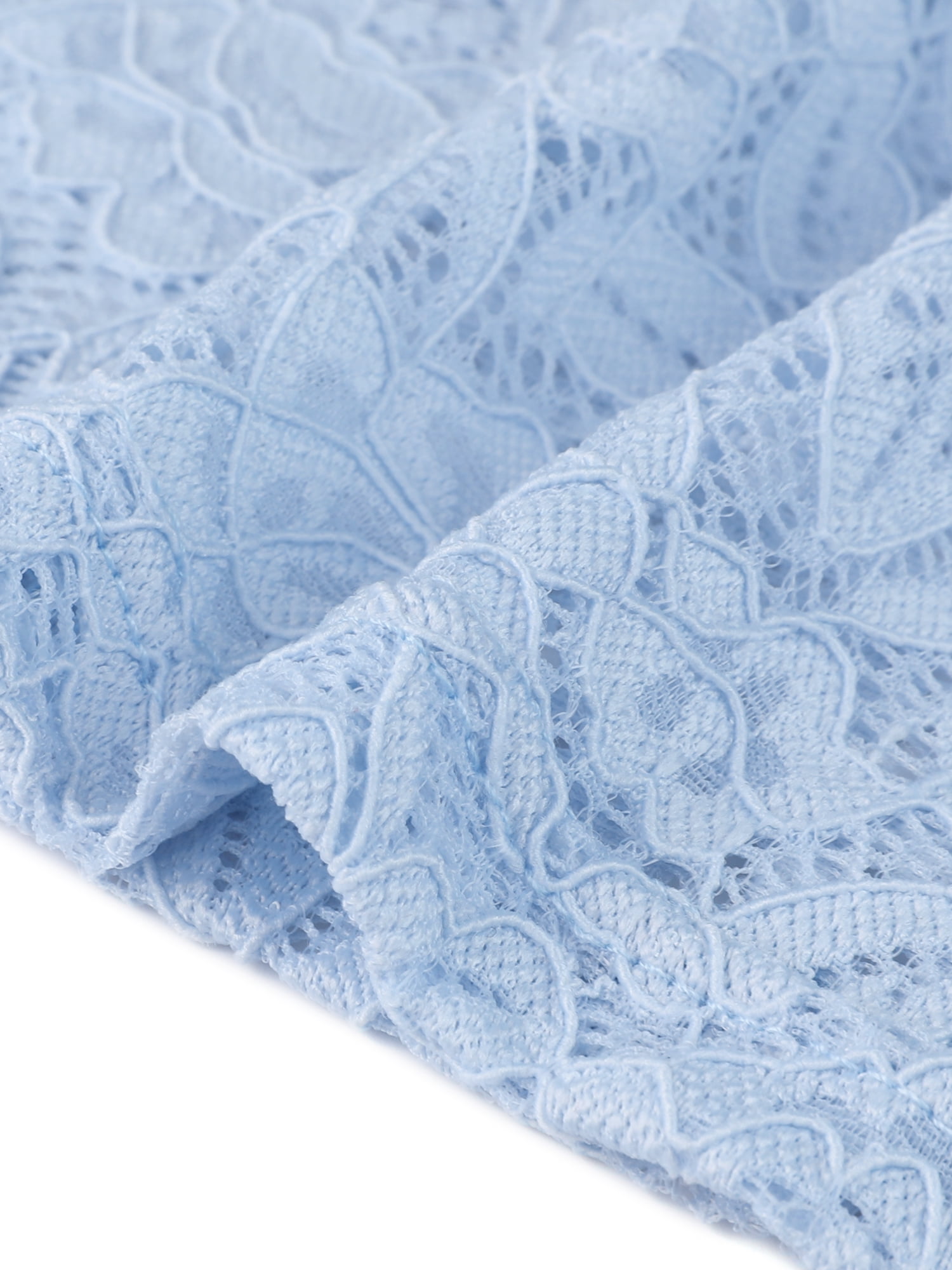 DARING DIVA Women's Y2K Bralettes V Neck Lace Tank Tops S Baby Blue