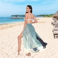 thumbnail image 6 of FORMRS Womens Beach Sarong Semi-Sheer Bikini Wrap Skirt Swimsuit Cover-ups, Black Cat, 6 of 7