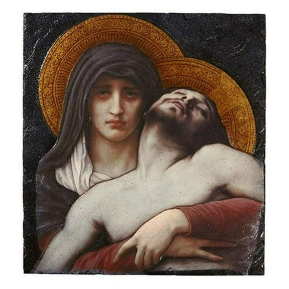 Christian Brands WC160 8 in. x 10 in. Bouguereau Pieta Marco Sevelli Plaque
