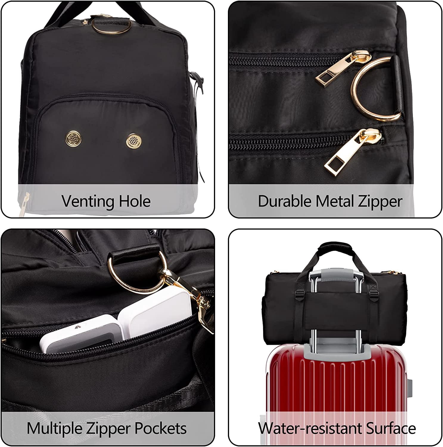 Gym Duffle Bag Dry Wet Separated Gym Bag Sport Duffle Bag Training Handbag Yoga Bag with Extra Drawstring Backpack