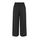 thumbnail image 2 of Gibobby pantalones de mezclilla mujer Pantalones de lino para mujer Pantalones de playa de algodón con cintura elástica y cordón ancho de pierna ancha (Negro, L), 2 of 5
