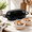 Black, variant on Black Mini Double Dutch Oven With 2 Pack Banneton Bread Proofing Baskets for Sourdough Baking