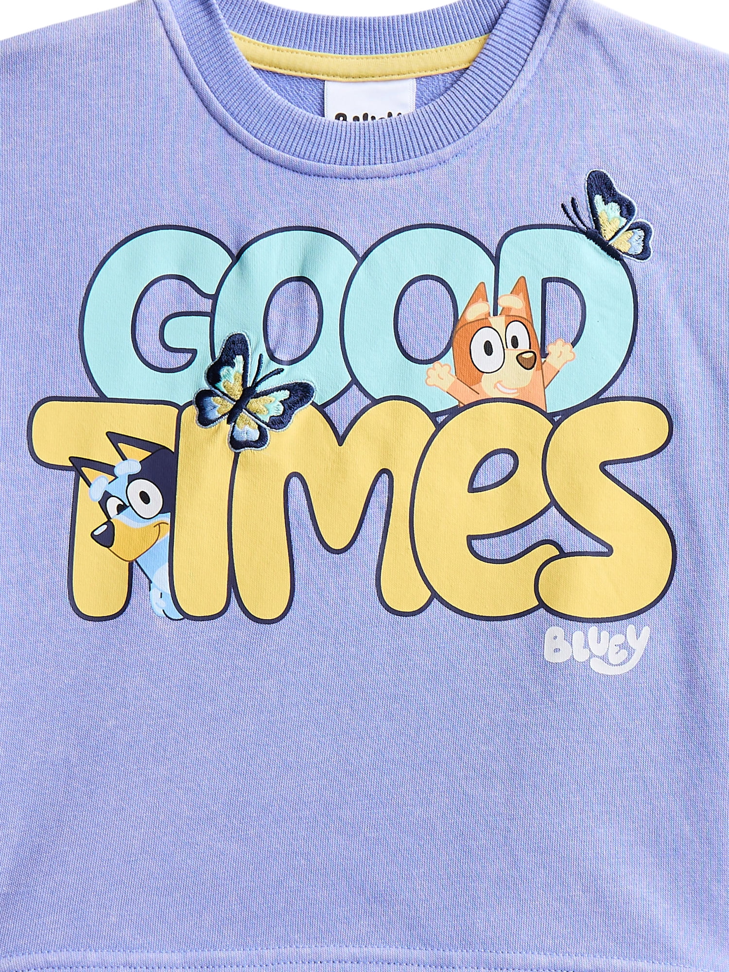 Bluey Toddler Girls' Short Sleeve Graphic Tee and Matching Ruffle Shorts Set, 2-Piece, Sizes 12M-5T