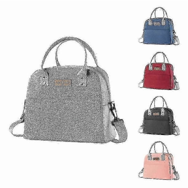 Lunch Bag Simple Lunch Box For Women Men Insulated Lunch Bag 1 Storage Bag Simple Reusable Lunch Tote Bag For Work, Picnic Beach Or Travel - Gray 26s