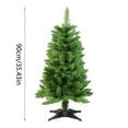 thumbnail image 3 of 3FT Christmas Tree with Lights, 35.4 Inch Artificial Desktop Xmas Tree with 50 LED Light Beads String, Small Tabletop Holiday Decor for Home Office Indoor Outdoor Party Decorations, 3 of 9