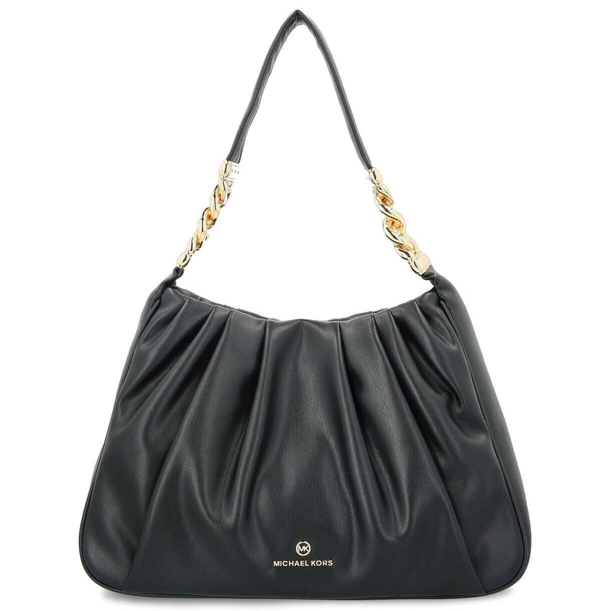 Michael Kors Wilma Large Leather Shoulder Bag (Black  NWT Michael Kors - Meet Wilma Large Leather with Chain accent, Shoulder Bag main image 0